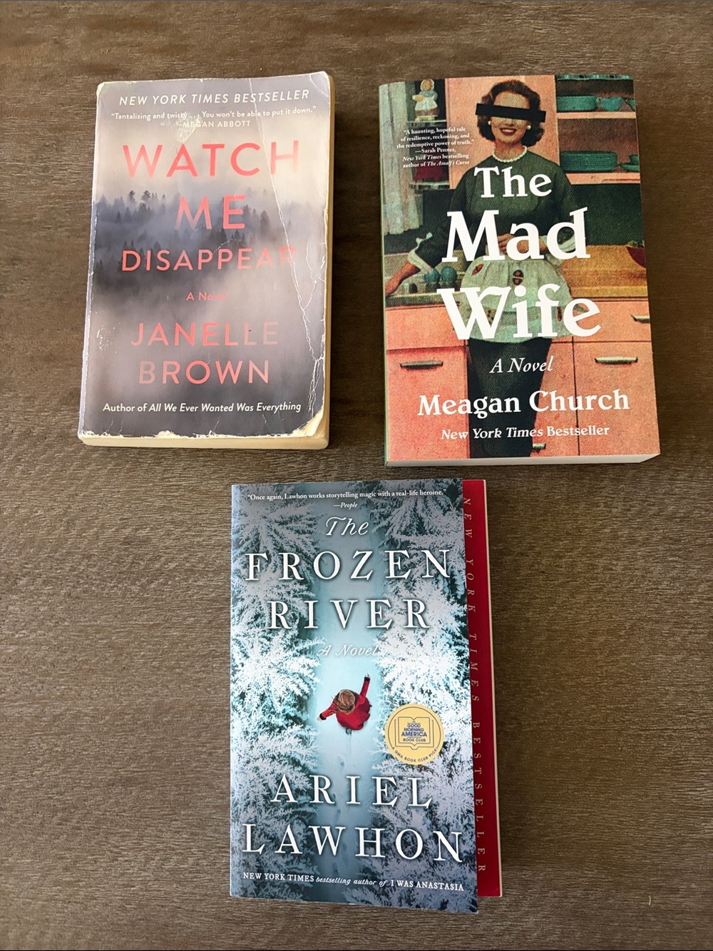 Bestseller set: The Frozen River, The Mad Wife, Watch Me Disappear